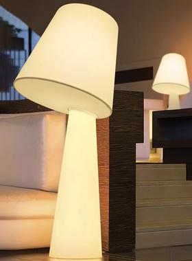 护眼宿落发地灯客厅沙边PCQ民氛卧围布置书房室装饰摆件奶油风布