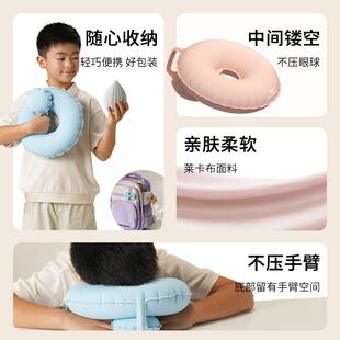 和正气颈XCJ纳托枕圆形枕头学午生休趴睡枕折叠好收办充公室午睡
