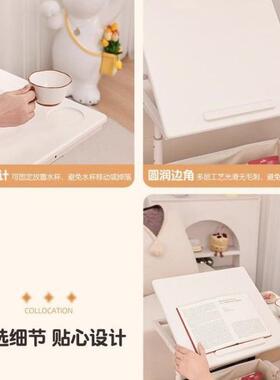 茶几床桌可移动边几窄客厅小茶几推车高DHE床头加柜收纳边柜边升