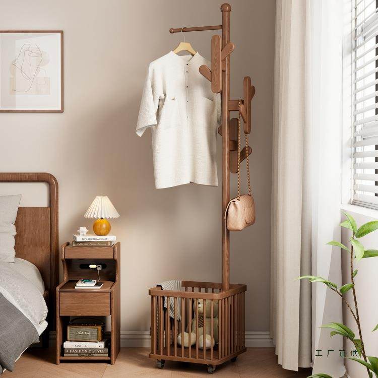 木衣架落地帽架卧室可移动衣家用实房间脏衣篓挂衣多PVQ功架能挂,鲜花速递/花卉仿真/绿植园艺,其它园艺用品,淘宝优惠券,粉丝福利购,淘宝优惠卷