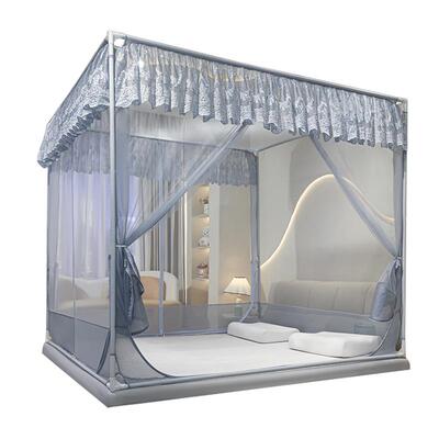 AZC2025全底儿新款防摔全纹账1床式床儿童掉罩5婴蚊帐家用卧室米