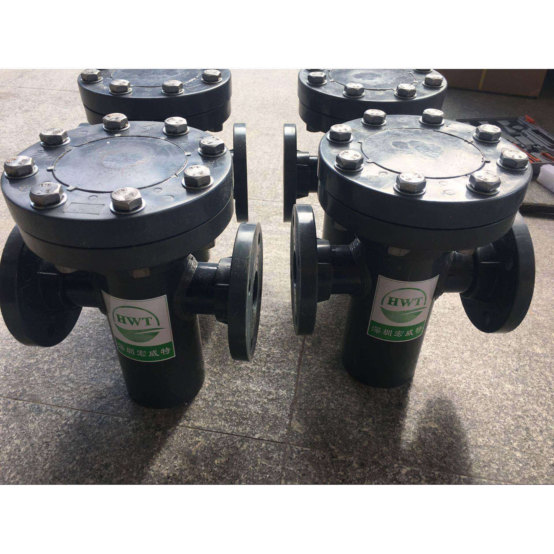 HWTLQ02PV管道Y式滤器产广东深圳生C，管道透明塑料Y型过滤过器