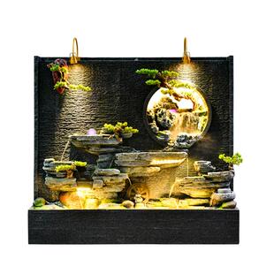 欧式水幕墙流CWQ水屏风泉酒喷鱼店公司落地摆件水观景池装饰花园