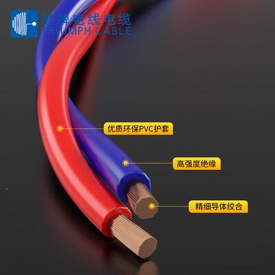 东莞厂家DFN直销电绞线家用铜.芯RV双线RSVS花线2*05MM安装花线