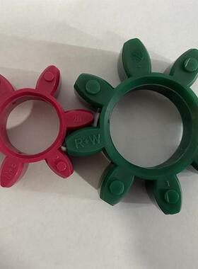 R+轴WR梅花联器R胶垫AHMER+JANSEN聚358氨酯弹性体OTE墨绿色星型