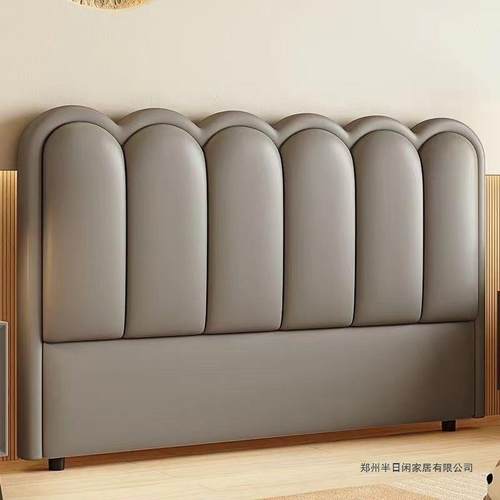 床体头现软包简约猫爪代463靠背一落实木超薄新款背板地单买法式