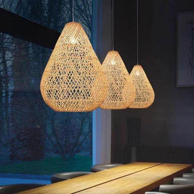 藤编吊灯日式厅宿厅客餐卧3333室阳台灯笼东南亚麻绳田园藤艺民吊,家装灯饰光源,智能吊灯,淘宝优惠券,粉丝福利购,淘宝优惠卷