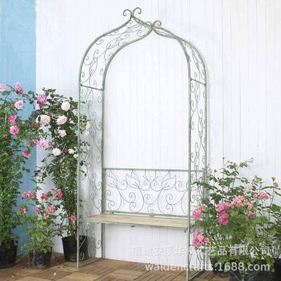 HT-K0231门别墅花园铁艺爬藤拱门花架庭院户外季莉月蔷薇攀茉爬拱