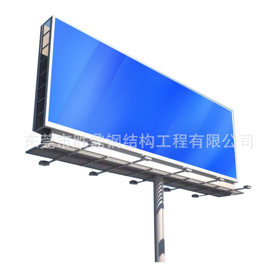 厂家专业制作大型户外立柱广告牌 单立柱广告牌 T型广告牌高强度
