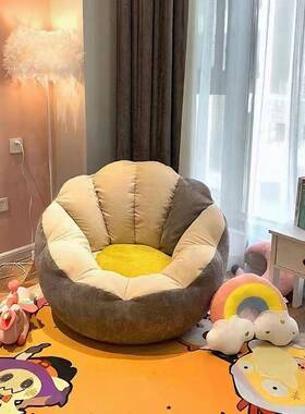 人发豆袋可躺可睡阳沙懒闲台休椅子躺椅榻榻米卧79165室小沙发单