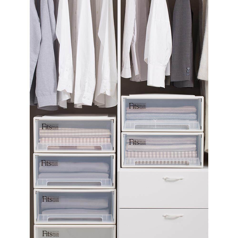 A柜6L天马收纳箱抽屉纳式收柜衣DBM服衣柜个塑料橱卧室整理箱三装