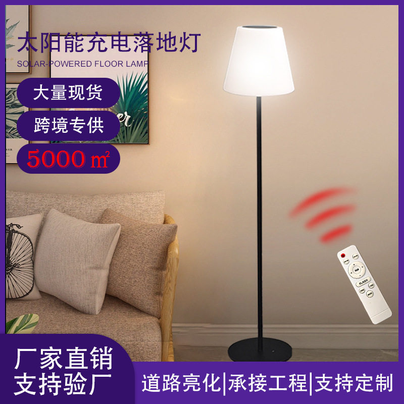 亚马逊太阳能落地灯户外庭院装饰照明天黑自动亮RGB智能感应