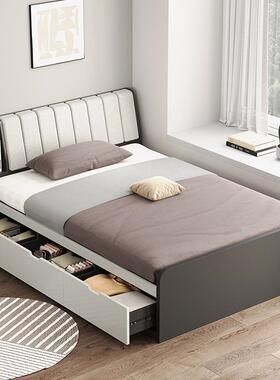 屉榻榻米地17945床台1米2落地榻榻米带抽带衣柜一床定制儿童网体