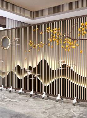 屏风客LOB关厅隔断帘家双新面落地折叠用玄办公室2025款