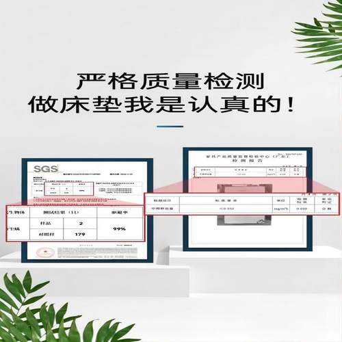 席梦思床垫垫弹无品牌/簧家用软垫1.1.8米床双人软硬中厚20cm椰棕