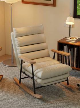 摇摇椅实木沙发人摇椅闲大休人躺椅阳逍遥台椅可睡可躺懒92324人