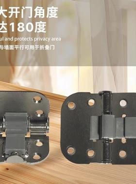 日式衣柜折叠平移门轨JSO五金配件衣帽间折吊推移拉平门无下轨叠