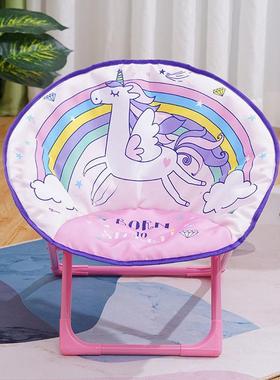 童月亮椅通20181折儿卡叠椅靠背椅宝宝户外休闲携便椅餐椅幼儿园