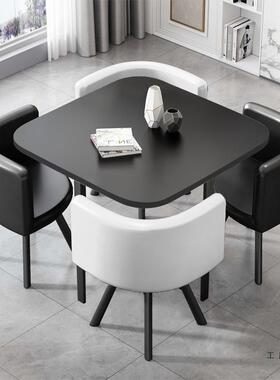 洽谈桌椅组合简易圆桌家用餐桌网饭红桌62458小圆桌接椅待桌小户