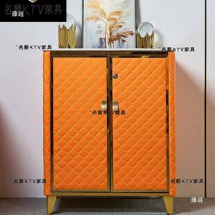 奢风现代KTV点歌台功轻放子机柜包厢歌点柜NJC实木多层软包柜子客