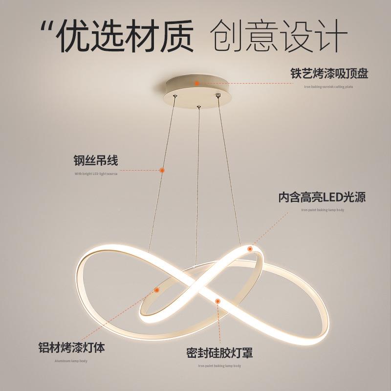 卧室吊灯785网红吧台225年灯现代简约灯饭厅灯餐厅餐吊桌新款0中