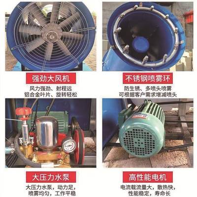 工6地雾炮机可自动30米0米降尘环保车全载30移动煤厂矿场车间炮雾