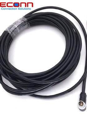 90直角弯头M12X度编码Pin8芯公头转8RJ45网线万兆CAT6A10GWQRB/S