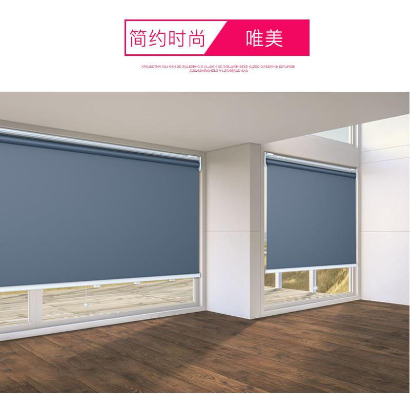 雅特弹簧卷帘随阳拉随停帘遮光窗帘卧室台防水YT-RT01拉防阻水防