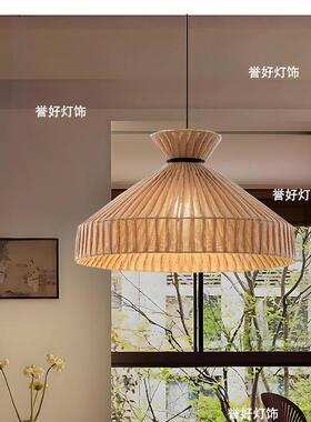 法文式复红古风感餐餐桌吊灯具艺57861术网装厅饰灯罩饭厅客厅民