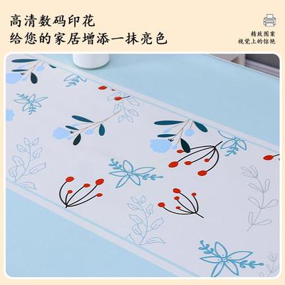 长方形桌布家用餐免桌布防水洗AKH式高档几客厅茶罩防尘全美包桌