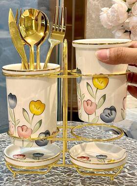 子新陶居奢颜筷子筒沥PXX71771水置物架台面轻筷子收纳盒厨房家用