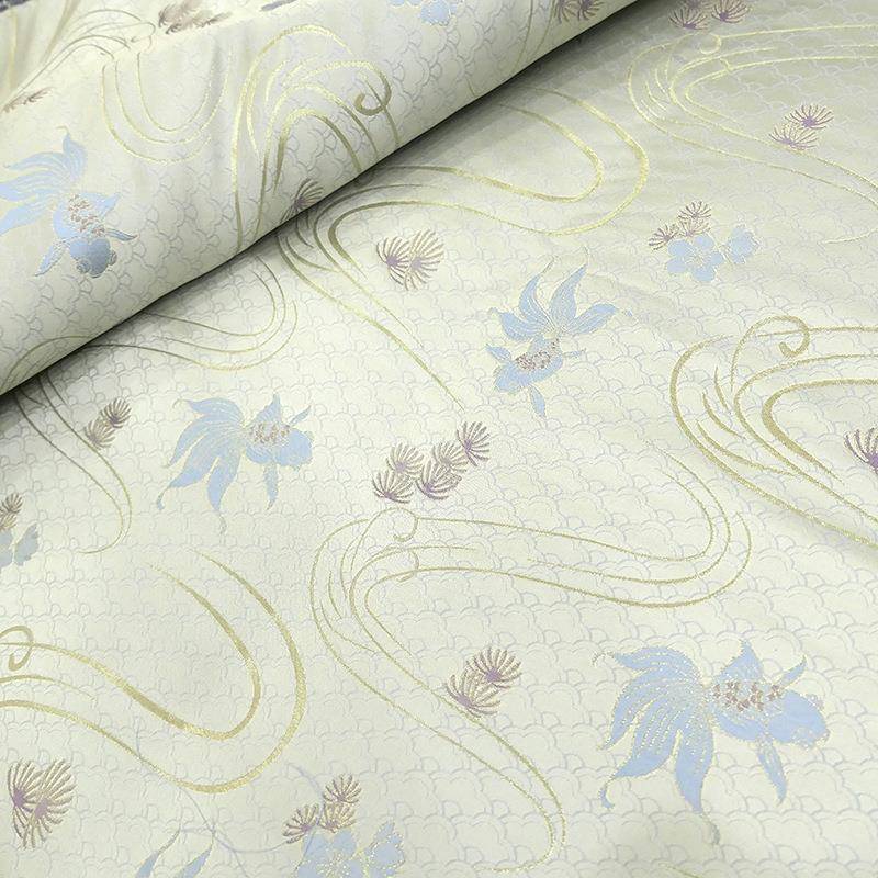 真丝料织143cm宽幅宋金锦真丝YFD高端面汉服外套