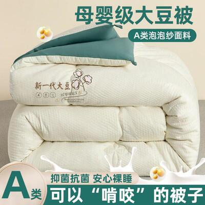 大类豆纤维被子加厂家直供春厚冬被保暖棉被学生宿舍单人秋被四季