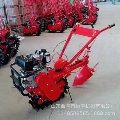 链轨式家用新型微机手扶犁地沟机农机用器耕耘地UCV锄草开施肥播