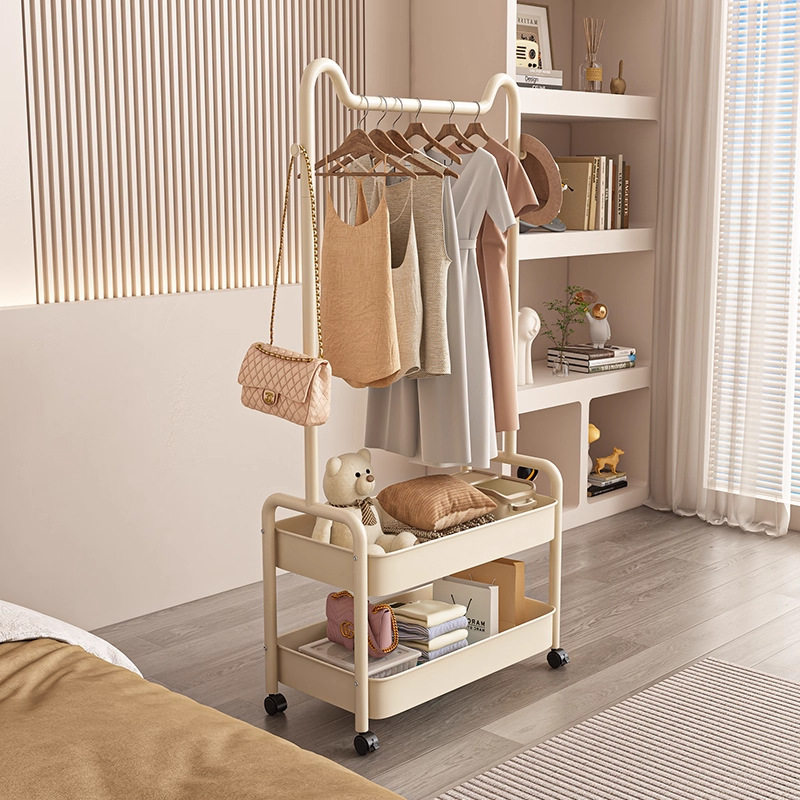 卧室落地可移动衣帽架