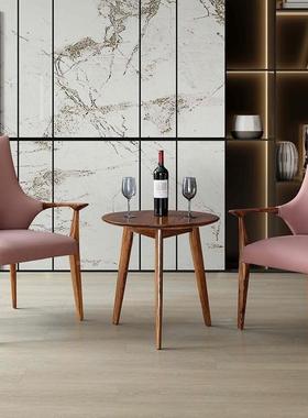 BDMA205椅#-SM餐EFPD01WHG灯带款新中式实木扶手家用凳饭店店乌酒