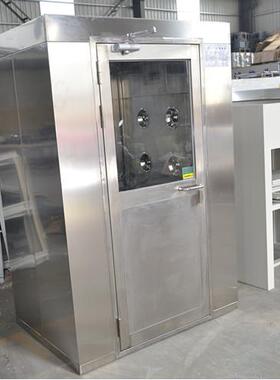 板304不锈钢风淋淋室单人彩双吹风室钢风淋室双FLS-1C吹风淋通道