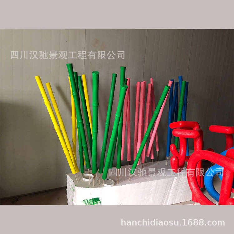 乐山竹子泡沫雕塑美陈道具