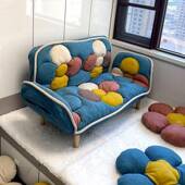 懒人躺沙发可睡女生卧室网沙红06迷你公主房可爱折叠儿童阅可读小