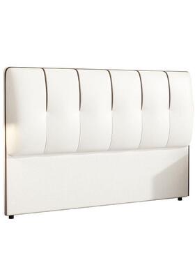 204新款轻奢2靠30914靠背床头一软包体现代简约落地实木双人板高