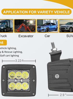 TRaptor1-F23和5FDNL-150猛禽A柱支架线组雾灯套装工作灯安装