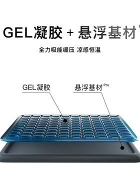 加夏季汽车凝胶冰垫蜂窝祺透气坐办公椅室久坐子凉垫KML屁股垫垫