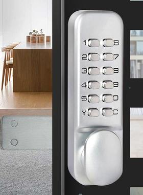 防水机械密密码锁室内室外防雨防晒门厨ZKM房平移门阳台推拉锁码
