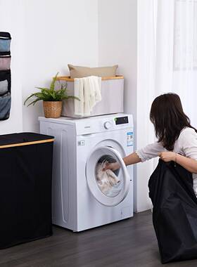 竹制脏衣篮三收个内袋衣纳OUX篮脏收衣篓脏筐脏衣服收纳筐大容量