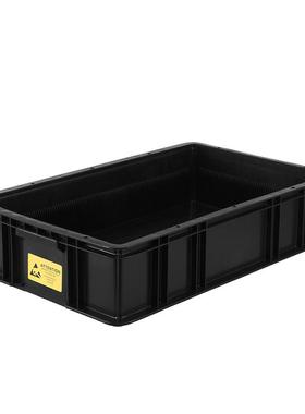 CJ3纳03CJ-8303AA防静电8周转箱-黑色整理物料收箱长方形塑料箱防