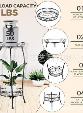 境GFZ铁艺台绿植花架室阳落地式拆跨装多层双层简约花盆架内子