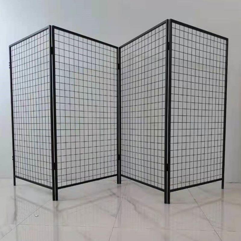折叠移动隔网格架幼儿园作会品283展示架画展美术展览架展落地屏