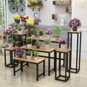 花WET鲜花展示架花桶简约花器件艺花套展落店地铁高低桌子多层阶