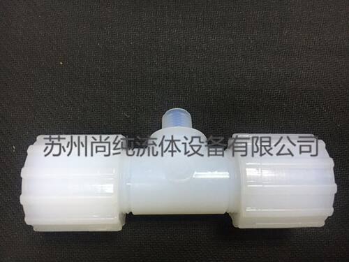 PFA外牙三通接头3/4-MNPT