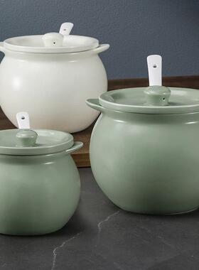 小大型家用储物荤家用油子带盖熟油陶瓷油罐IXJ泼辣勺子猪油罐耐